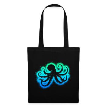 Poulpe Poulpe Garçons Hommes Poulpe - Sac en tissu - noir - Devant