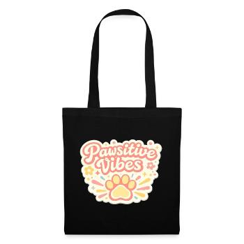 Pawsitive Vibes Paw Joy - Sac en tissu - noir - Devant
