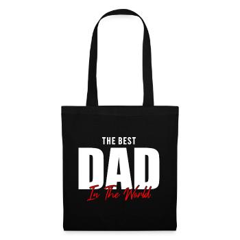 Feiert den besten Vater der Welt! Perfektes Geschenk - Stoffbeutel - Schwarz - Vorne