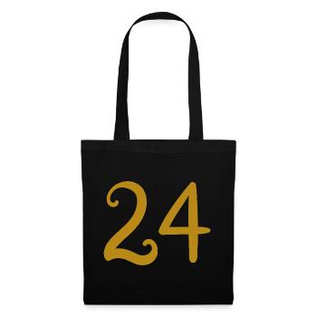 24 - Sac en tissu - noir - Devant