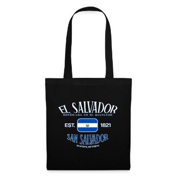 El Salvador Republic Flag El Salvador 1821 - Tote Bag - black - Front
