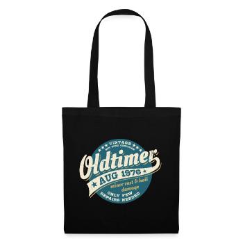 Vintage August 1976 - Birthday - Gift - Tote Bag - black - Front