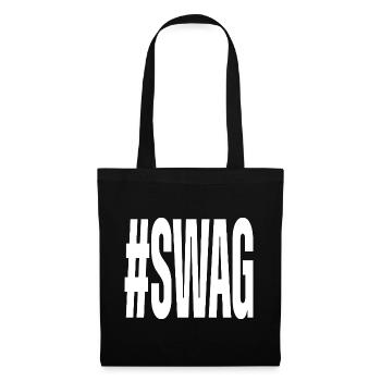 Hashtag Swag - Stoffbeutel - Schwarz - Vorne