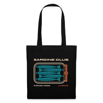 Sardinenclub - Stoffbeutel - Schwarz - Vorne