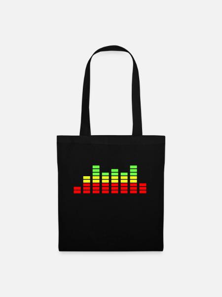 equalizer - Stoffbeutel - Schwarz