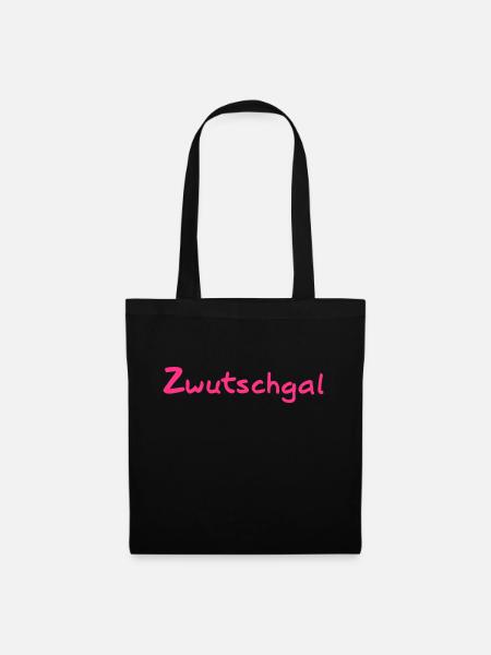 Zwutschgal - Österreich - Stoffbeutel - Schwarz