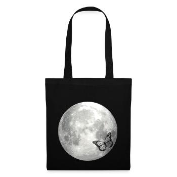 full moon butterfly - Tote Bag - black - Front