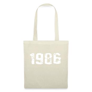 Année de naissance 1986 - Sac en tissu - nature - Devant