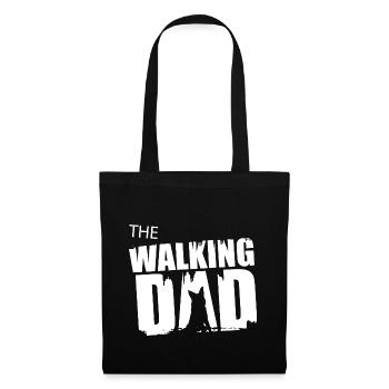 Schäferhund Walking Dad Geschenkidee Vater Gassi - Stoffbeutel - Schwarz - Vorne