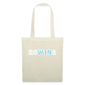 Row Rowing Rudern Ruder Sport Aviron Win - Stoffbeutel - Natur - Vorne