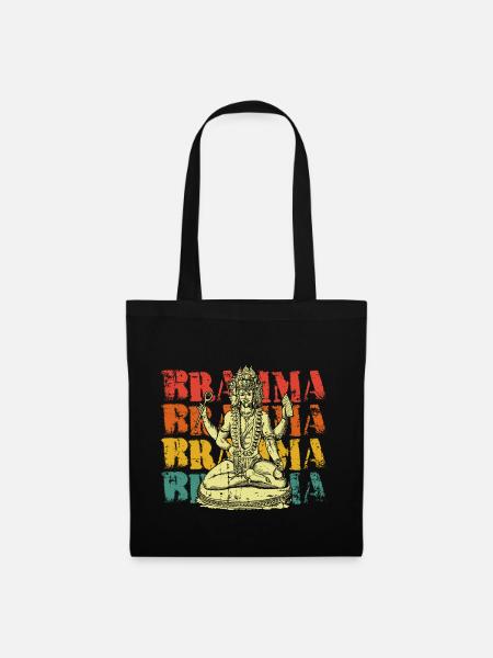 Brahma Hinduismus Indien - Stoffbeutel - Schwarz