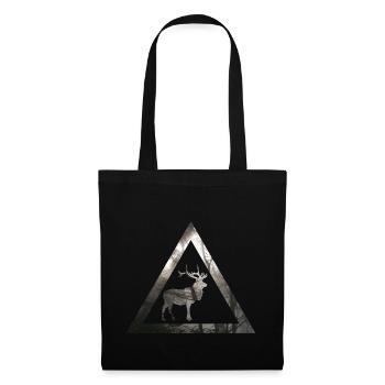 Triangle mystique des cerfs des forêts - Sac en tissu - noir - Devant