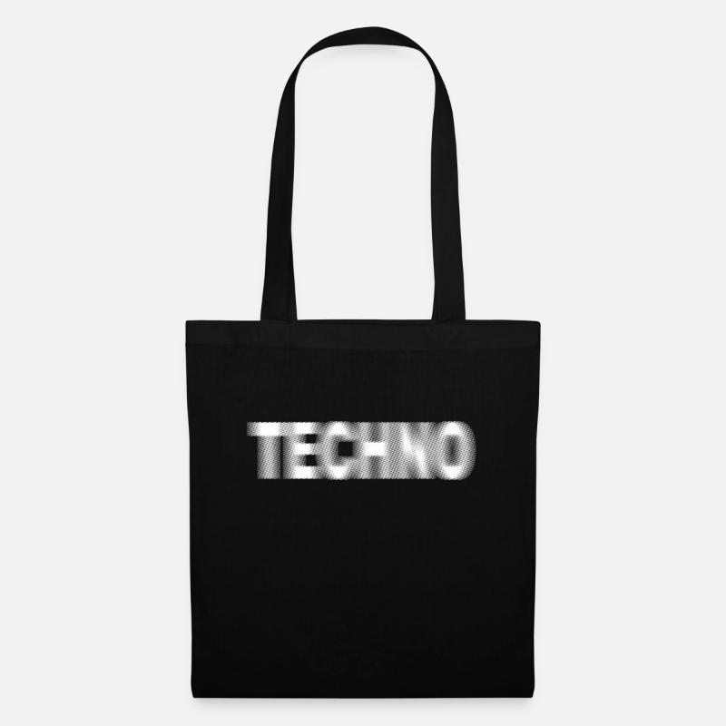 techno - Tote Bag - black