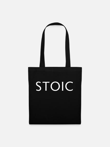 Stoïcisme t-shirt - Sac en tissu - noir