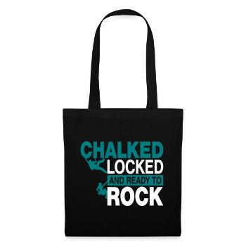 Chalked locked an ready to rock - Sac en tissu - noir - Devant