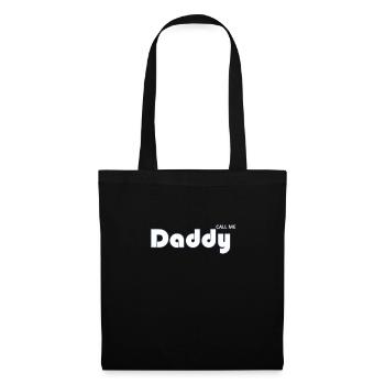 call me daddy - Stoffbeutel - Schwarz - Vorne