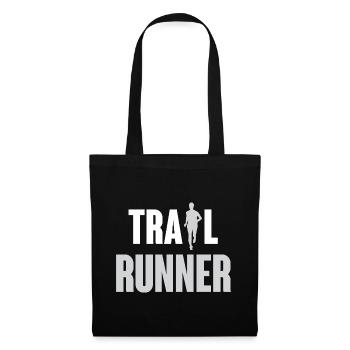 Coureur de trail - Sac en tissu - noir - Devant