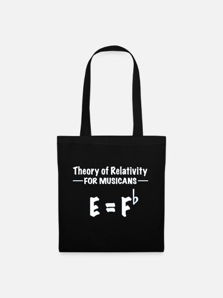 Theory of Relativity for Musicans - Stoffbeutel - Schwarz