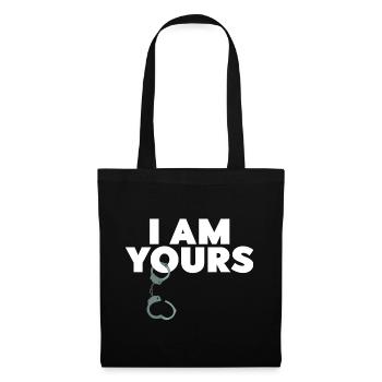 I'M YOURS - BDSM Handschellen Fetisch Geschenk - Stoffbeutel - Schwarz - Vorne