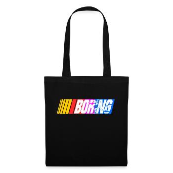 course de nascar ennuyeuse - Sac en tissu - noir - Devant