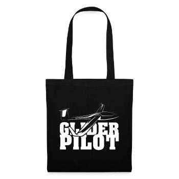 glider pilot symbol friends team glider flying - Tote Bag - black - Front
