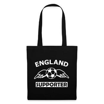 England Fußball Fan - Stoffbeutel - Schwarz - Vorne