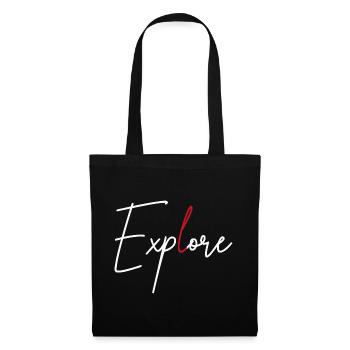 explore - Tote Bag - black - Front