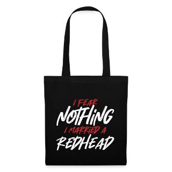 Nothing Fear Married Redhead Ginger Wife Red Hair - Tote Bag - black - Front