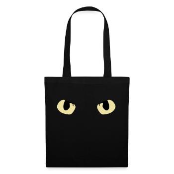 Cat Cat Eyes Eyes Pet Cats Kitten - Tote Bag - black - Front