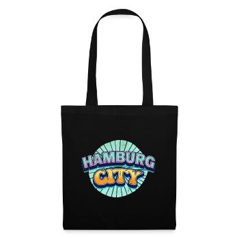 Hamburg Germany City Font Pop Art Comic - Tote Bag - black - Front