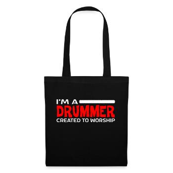 I'm A Drummer Created To Worship 4 - Tote Bag - black - Front