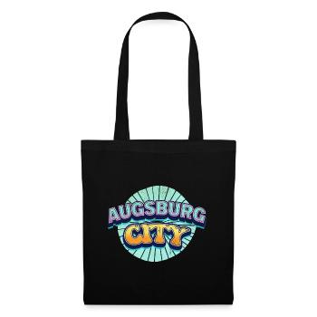 Augsburg Germany City Font Pop Art Comic - Tote Bag - black - Front