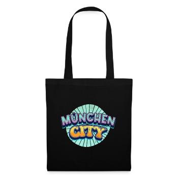 Munich Germany City Font Pop Art Comic - Tote Bag - black - Front