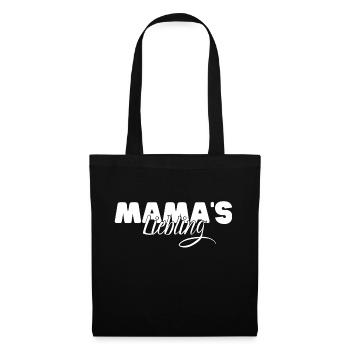 Mamas Liebling - Stoffbeutel - Schwarz - Vorne