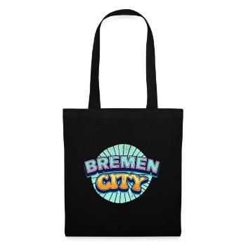 Bremen Germany City Font Pop Art Comic - Tote Bag - black - Front
