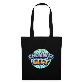 Chemnitz Germany City Font Pop Art Comic - Tote Bag - black - Front