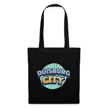 Duisburg Germany City Font Pop Art Comic - Tote Bag - black - Front