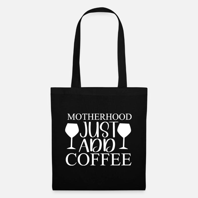 La maternité ajoute simplement café-mère-amateur de café - Sac en tissu - noir