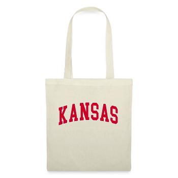 Kansas rouge blanc - Sac en tissu - nature - Devant