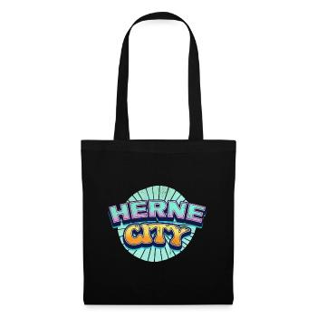 Herne Germany City Font Pop Art Comic - Tote Bag - black - Front