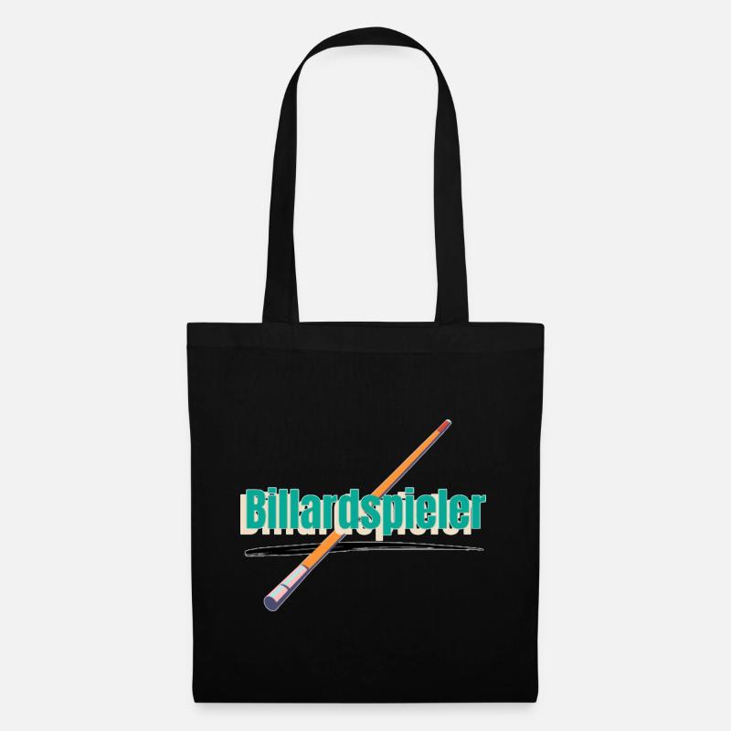 billardspieler - Stoffbeutel - Schwarz
