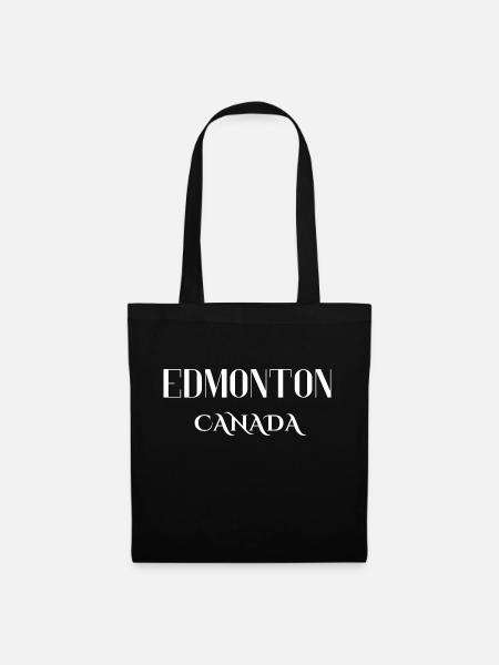 Edmonton Kanada - Stoffbeutel - Schwarz