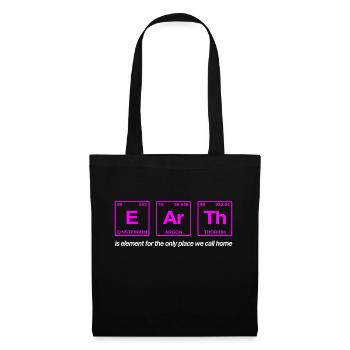 TERRE - avec des éléments du système persiode - Sac en tissu - noir - Devant
