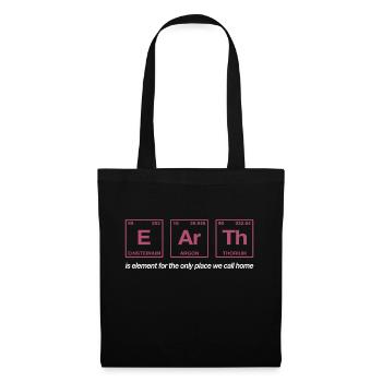 TERRE - avec des éléments du système persiode - Sac en tissu - noir - Devant
