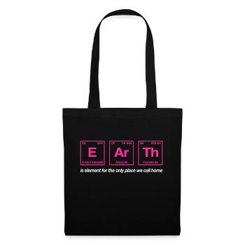 TERRE - avec des éléments du système persiode - Sac en tissu - noir - Devant