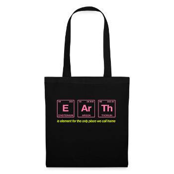 TERRE - avec des éléments du système persiode - Sac en tissu - noir - Devant