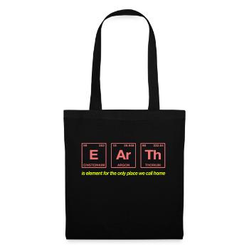 TERRE - avec des éléments du système persiode - Sac en tissu - noir - Devant