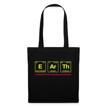 TERRE - avec des éléments du système persiode - Sac en tissu - noir - Devant