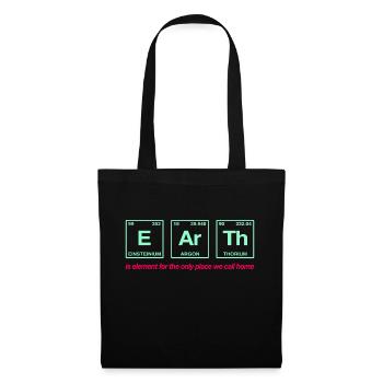 TERRE - avec des éléments du système persiode - Sac en tissu - noir - Devant