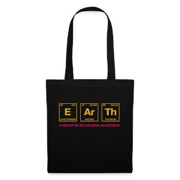 TERRE - avec des éléments du système persiode - Sac en tissu - noir - Devant